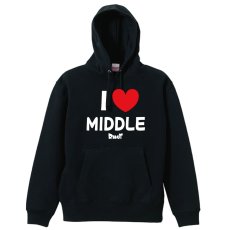 画像1: I LOVE MIDDLE プルオーバー陸上パーカー 裏パイル (1)