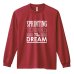 画像1: Sprinting toward the dream 長袖ドライ陸上/ランニングTシャツ (1)