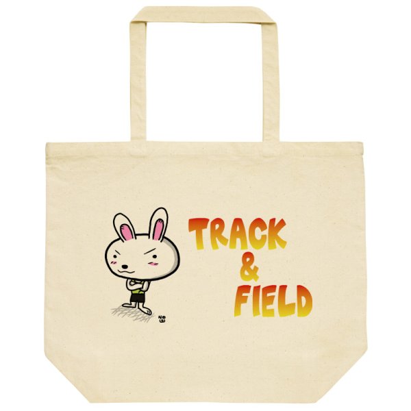 画像1: エコバッグ TRACK&FIELD　陸うさぎ (1)